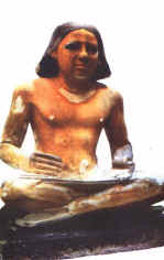 Egyptian scribe statue