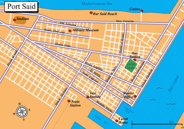 Portsaid map