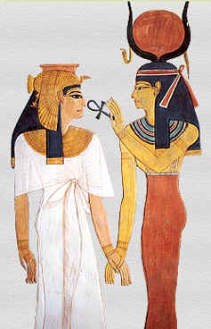 Nefertari receives life from Isis