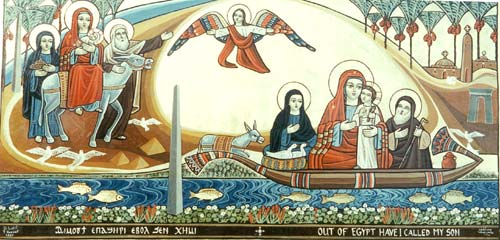 The holy family in the Nile