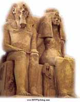 Amenhotep and queen Tiye Tshirt print
