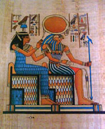 Horus papyrus painting