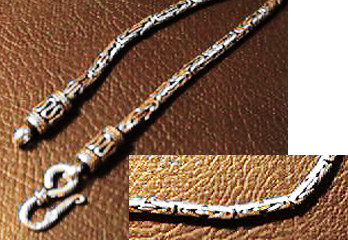 Indian style silver chain