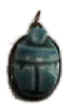 stone scarab silver pendant